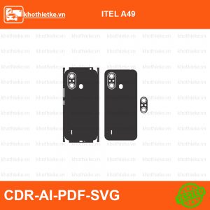 ITEL A49 File thiết kế Skin, Template Vector chuẩn cắt decal | KhoThiếtKế.vn