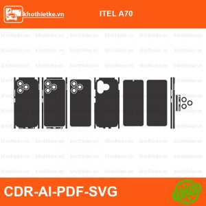 ITEL A70 File thiết kế Skin, Template Vector chuẩn cắt decal | KhoThiếtKế.vn
