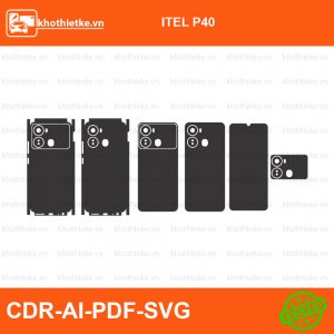 ITEL P40 File thiết kế Skin, Template Vector chuẩn cắt decal | KhoThiếtKế.vn