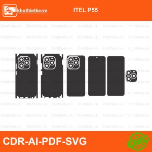 ITEL P55 File thiết kế Skin, Template Vector chuẩn cắt decal | KhoThiếtKế.vn
