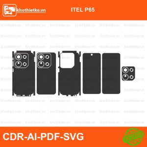 ITEL P65 File thiết kế Skin, Template Vector chuẩn cắt decal | KhoThiếtKế.vn
