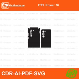 ITEL Power 70 File thiết kế Skin, Template Vector chuẩn cắt decal | KhoThiếtKế.vn