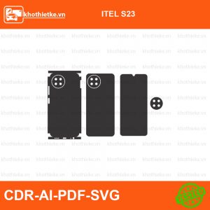 ITEL S23 File thiết kế Skin, Template Vector chuẩn cắt decal | KhoThiếtKế.vn