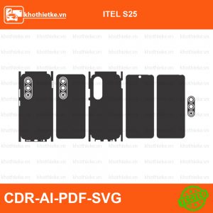 ITEL S25 File thiết kế Skin, Template Vector chuẩn cắt decal | KhoThiếtKế.vn