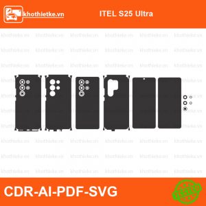 ITEL S25 Ultra File thiết kế Skin, Template Vector chuẩn cắt decal | KhoThiếtKế.vn