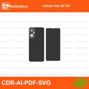 Infinix Hot 20 5G File thiết kế Skin, Template Vector chuẩn cắt decal | KhoThiếtKế.vn