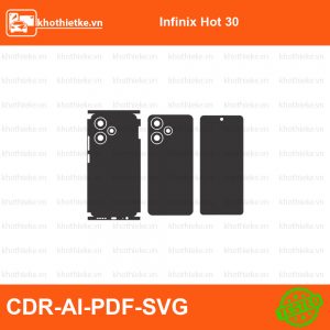Infinix Hot 30 File thiết kế Skin, Template Vector chuẩn cắt decal | KhoThiếtKế.vn