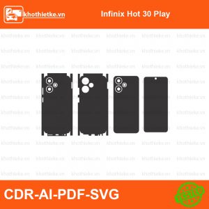 Infinix Hot 30 Play File thiết kế Skin, Template Vector chuẩn cắt decal | KhoThiếtKế.vn