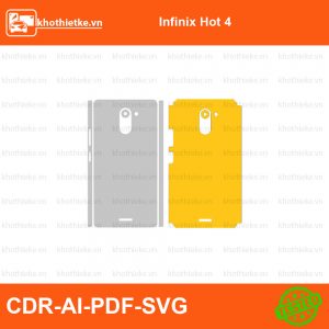 Infinix Hot 4 File thiết kế Skin, Template Vector chuẩn cắt decal | KhoThiếtKế.vn
