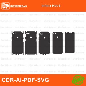 Infinix Hot 6 File thiết kế Skin, Template Vector chuẩn cắt decal | KhoThiếtKế.vn