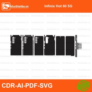 Infinix Hot 60 5G File thiết kế Skin, Template Vector chuẩn cắt decal | KhoThiếtKế.vn