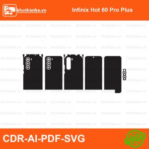 Infinix Hot 60 Pro Plus File thiết kế Skin, Template Vector chuẩn cắt decal | KhoThiếtKế.vn
