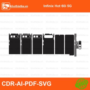 Infinix Hot 60i 5G File thiết kế Skin, Template Vector chuẩn cắt decal | KhoThiếtKế.vn