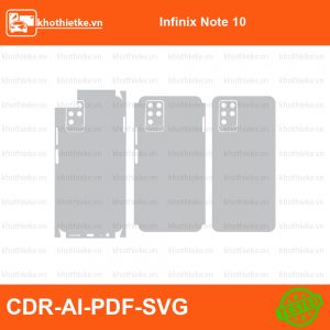 Infinix Note 10 File thiết kế Skin, Template Vector chuẩn cắt decal | KhoThiếtKế.vn