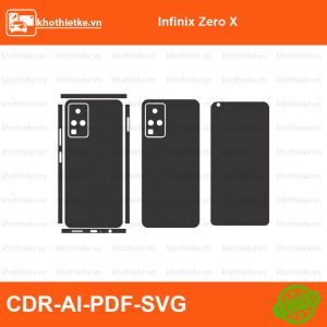Infinix Zero X File thiết kế Skin, Template Vector chuẩn cắt decal | KhoThiếtKế.vn