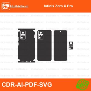 Infinix Zero X Pro File thiết kế Skin, Template Vector chuẩn cắt decal | KhoThiếtKế.vn