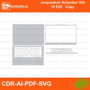 Jooyontech Schenker VIA 14 E20 Copy File thiết kế Skin, Template Vector chuẩn cắt decal | KhoThiếtKế.vn