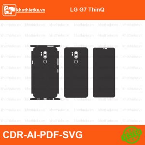 LG G7 ThinQ File thiết kế Skin, Template Vector chuẩn cắt decal | KhoThiếtKế.vn