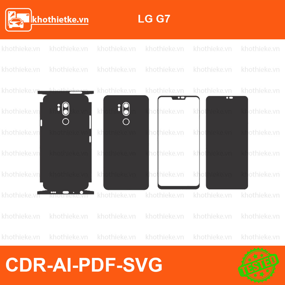 LG G7 File thiết kế Skin, Template Vector chuẩn cắt decal | KhoThiếtKế.vn