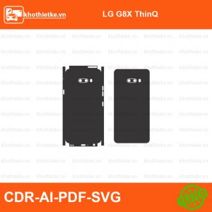 LG G8X ThinQ File thiết kế Skin, Template Vector chuẩn cắt decal | KhoThiếtKế.vn