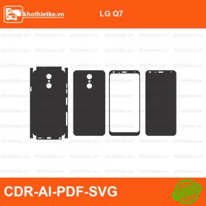 LG Q7 File thiết kế Skin, Template Vector chuẩn cắt decal | KhoThiếtKế.vn