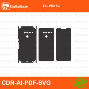 LG V50 5G File thiết kế Skin, Template Vector chuẩn cắt decal | KhoThiếtKế.vn