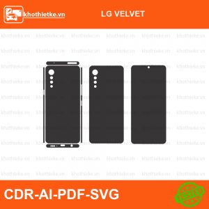LG VELVET File thiết kế Skin, Template Vector chuẩn cắt decal | KhoThiếtKế.vn