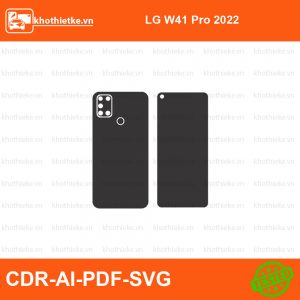 LG W41 Pro 2022 File thiết kế Skin, Template Vector chuẩn cắt decal | KhoThiếtKế.vn