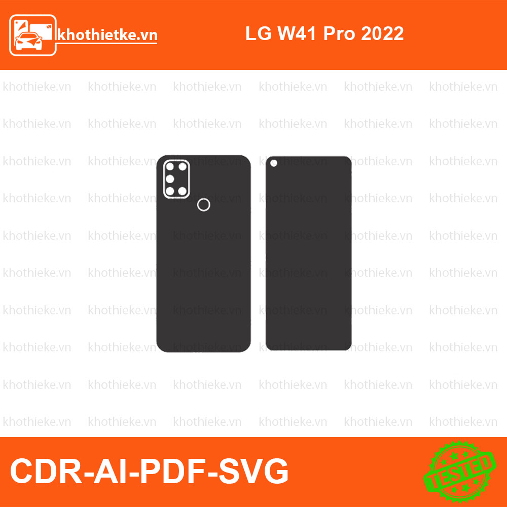 LG W41 Pro 2022 File thiết kế Skin, Template Vector chuẩn cắt decal | KhoThiếtKế.vn