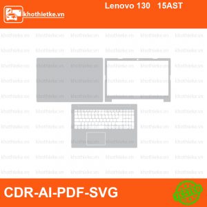 Lenovo 130 15AST File thiết kế Skin, Template Vector chuẩn cắt decal | KhoThiếtKế.vn