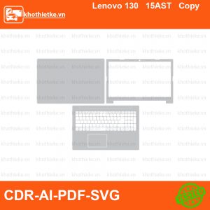 Lenovo 130 15AST Copy File thiết kế Skin, Template Vector chuẩn cắt decal | KhoThiếtKế.vn