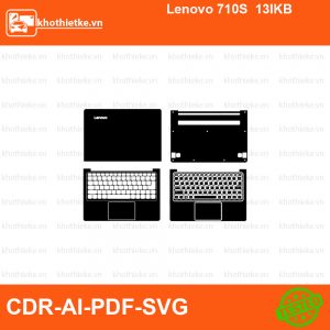 Lenovo 710S 13IKB File thiết kế Skin, Template Vector chuẩn cắt decal | KhoThiếtKế.vn