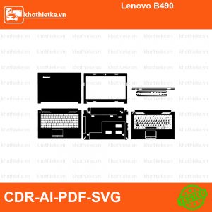 Lenovo B490 File thiết kế Skin, Template Vector chuẩn cắt decal | KhoThiếtKế.vn