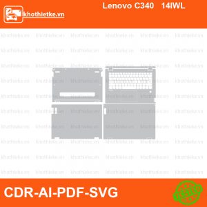 Lenovo C340 14IWL File thiết kế Skin, Template Vector chuẩn cắt decal | KhoThiếtKế.vn