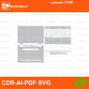 Lenovo C740 File thiết kế Skin, Template Vector chuẩn cắt decal | KhoThiếtKế.vn