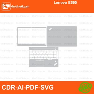 Lenovo E590 File thiết kế Skin, Template Vector chuẩn cắt decal | KhoThiếtKế.vn