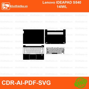 Lenovo IDEAPAD S540 14IWL File thiết kế Skin, Template Vector chuẩn cắt decal | KhoThiếtKế.vn