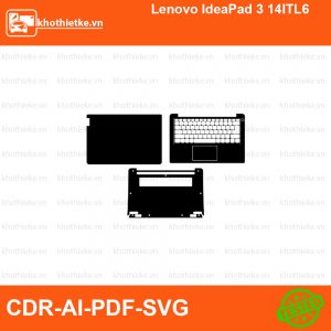 Lenovo IdeaPad 3 14ITL6 File thiết kế Skin, Template Vector chuẩn cắt decal | KhoThiếtKế.vn