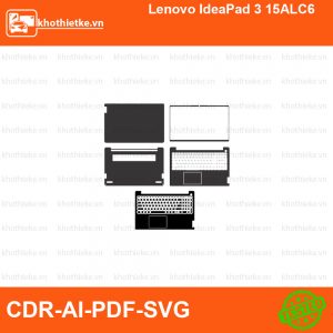 Lenovo IdeaPad 3 15ALC6 File thiết kế Skin, Template Vector chuẩn cắt decal | KhoThiếtKế.vn