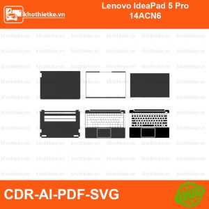 Lenovo IdeaPad 5 Pro 14ACN6 File thiết kế Skin, Template Vector chuẩn cắt decal | KhoThiếtKế.vn