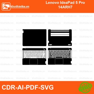 Lenovo IdeaPad 5 Pro 14ARH7 File thiết kế Skin, Template Vector chuẩn cắt decal | KhoThiếtKế.vn