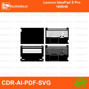 Lenovo IdeaPad 5 Pro 16IRH8 File thiết kế Skin, Template Vector chuẩn cắt decal | KhoThiếtKế.vn