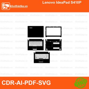 Lenovo IdeaPad S410P File thiết kế Skin, Template Vector chuẩn cắt decal | KhoThiếtKế.vn