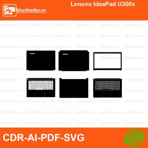 Lenovo IdeaPad U300s File thiết kế Skin, Template Vector chuẩn cắt decal | KhoThiếtKế.vn
