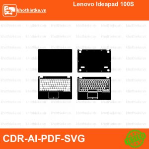 Lenovo Ideapad 100S File thiết kế Skin, Template Vector chuẩn cắt decal | KhoThiếtKế.vn