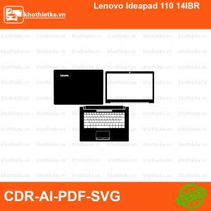 Lenovo Ideapad 110 14IBR File thiết kế Skin, Template Vector chuẩn cắt decal | KhoThiếtKế.vn