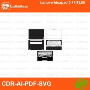 Lenovo Ideapad 5 14ITL05 File thiết kế Skin, Template Vector chuẩn cắt decal | KhoThiếtKế.vn