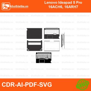 Lenovo Ideapad 5 Pro 16ACH6, 16ARH7 File thiết kế Skin, Template Vector chuẩn cắt decal | KhoThiếtKế.vn