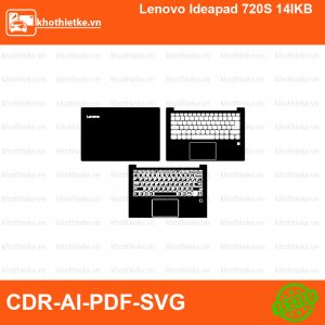 Lenovo Ideapad 720S 14IKB File thiết kế Skin, Template Vector chuẩn cắt decal | KhoThiếtKế.vn