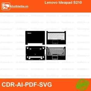 Lenovo Ideapad S210 File thiết kế Skin, Template Vector chuẩn cắt decal | KhoThiếtKế.vn